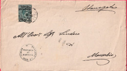 1891-piego Affrancato Valevole Per Le Stampe 2c.su 75c. Verde - Marcofilie