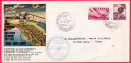 1967-Manifestazione Commemorative Cinquantenario 1^francobollo Di Posta Aerea De - Manifestazioni