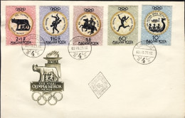 1960-Ungheria Hungary Magyar S.11v." Olimpiadi Di Roma"su Due Fdc Illustrate - FDC