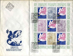 1975-Bulgaria Foglietto S.5v."conferenza D'Helsinki"su Fdc Illustrata - FDC