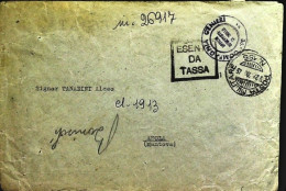 1945-busta Con Esenzione Da Tassazione Annullo Posta Militare N. 185 Del 22.10 - Weltkrieg 1939-45