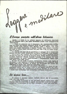 1945-volantino Antibolscevico Leggere E Meditare, Insignificante Strappetto Late - Poststempel