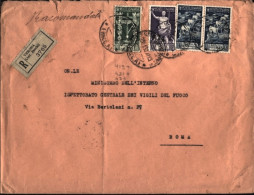 1939-raccomandata Affrancata Bimillenario Augusteo Con Due L.1,25+50c.+25c. - Marcofilie