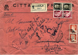 1945-Imperiale Sopr.PM Coppia Lire 1,75 + Imperiale Coppie C.20 E 30 Su Raccoman - Storia Postale