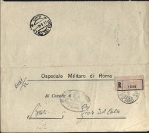 1945-raccomandata Dell'ospedale Militare Di Roma Con C2 Concentramento P.M. 3800 - Marcofilie