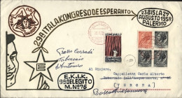1958-Esperanto Congresso Tenutosi A Palermo In Agosto, Busta Illustrata - Esperanto