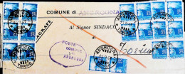 1947-Democratica Blocco Di Sei E Di Quattro + Due Striscie Da Tre E Coppia C.25  - 1946-60: Poststempel
