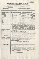 1810-ex Repubblica Cisalpina Dipartimento Dell'alto Po-foglio Nuovo Di Dichiaraz - Historische Documenten