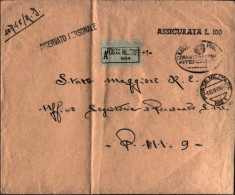1940-Posta Militare /n.1 C.2 (6.10) Su Assicurata Di Servizio - Guerre 1939-45