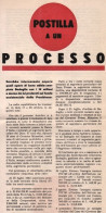 1944-R.S.I. POSTILLA AD UN PROCESSO Volantino Propaganda (mm.160x345) Stampa In  - Marcophilia