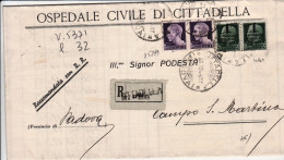 1944-R.S.I. Imperiale Soprastampata Coppia C.25 0 Imperiale Coppia Lire 1 Su Pie - Poststempel