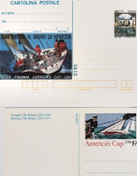 1992-Cartolina Postale Lire 700 America's Cup E CP Statunitense Nuove Con Relati - Entiers Postaux