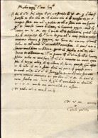 1563-Padova 9 Marzo Lettera Con Firma Di Giulio Querini A Suo Cugino Pietro Lipp - Historische Documenten