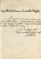 1848-Salò Lettera Corpo Della Real Marina Comando Della Flottiglia A Firma Del C - Historische Documenten