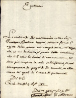 1787-Casale Monferrato 9 Aprile Lettera Di Tomaso Mossi Di Morano - Documents Historiques