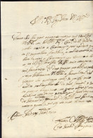 1710-Calcio 25 Settembre Lettera Di Ciro Secco D'Aragona - Documents Historiques