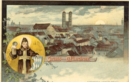 1896ca.-Germania Gruss Aus Munchen - Autres & Non Classés