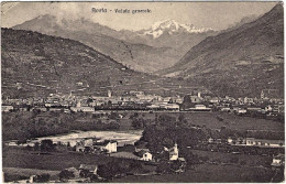 1923-cartolina D'Aosta Veduta Generale,viaggiata - Aosta
