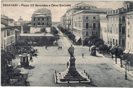 1930circa-"Chiavari Piazza XX Settembre E Corso Garibaldi" - Genova (Genoa)