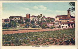 1945-cartolina Felizzano Alessandria Panorama,annullo Frazionario Felizzano (1-9 - Alessandria