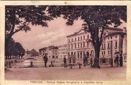 1930-cartolina Treviso Riviera Regina Margherita E Ospedale Civile,viaggiata - Treviso
