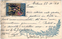 1904-cartolina Con Vignetta A Soggetto Militare "Cavalleggeri Guide"viaggiata,co - Poststempel
