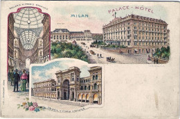 1900-cartolina Tipo Gruss Non Con Tre Belle Vedute Di Milano - Milano (Milan)