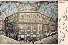 1902-cartolina Con Inserti Dorati "Milano Ottagono Della Galleria Vittorio Emanu - Milano