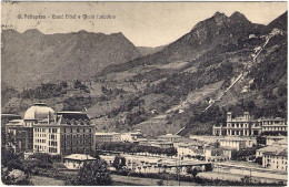 1921-"San Pellegrino Bergamo Gran Hotel E Monte Funicolare"viaggiata - Bergamo