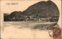 1903-"Lago Maggiore Laveno Varese " Viaggiata,annullo Tondo Riaquadrato Di Arona - Varese