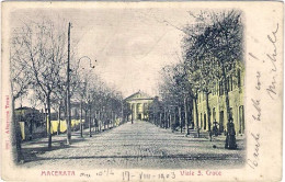 1903-"Macerata Viale Santa Croce"viaggiata - Macerata