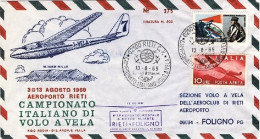 1969-campionato Italiano DI^volo A Vela Aeroporto Di Rieti - 1961-70: Marcophilia