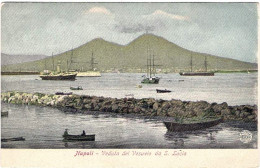1910-"Napoli Veduta Del Vesuvio Da Santa Lucia Edizione Alterocca"viaggiata - Napoli (Napels)