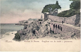 1900circa-"Nervi Riviera Di Genova Scogliera Con La Strada E Panorama" - Genova (Genoa)