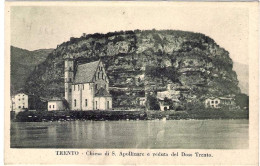 1930circa-"Trento Chiesa Di S.Apollinare E Veduta Del Doss Trento" - Trento