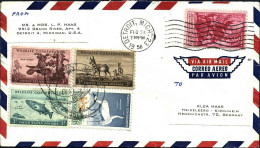 1958-U.S.A. Diretto In Germania Con Affrancatura Varia - Postal History