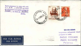 1964-collegamenti Aereo Postali Notturni Linea Milano Palermo - 1961-70: Storia Postale