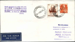 1964-collegamenti Aereo Postali Notturni Linea Milano Catania - 1961-70: Storia Postale