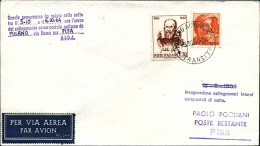 1964-collegamenti Aereo Postali Notturni Linea Milano Pisa Via Roma - 1961-70: Storia Postale