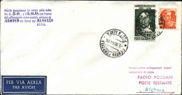 1964-collegamenti Aereo Postali Notturni Linea Genova Alghero Via Roma - 1961-70: Storia Postale