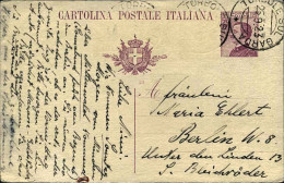 1923-intero Postale 25c.Michetti Diretta In Germania Annullo Di Torbole Sul Gard - Marcofilie