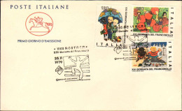 1979-s.3v."Giornata Del Francobollo"su Fdc Con Bollo Figurato - FDC