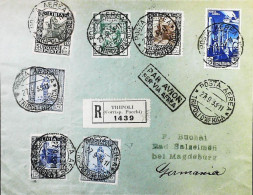 ITALIA - COLONIE -  LIBIA Lettera Raccomandata Da TRIPOLI Per GERMANIA Del 1933- S6273 - Libyen