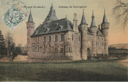 FRUGES : Château De Radinghem. (carte Colorisée Et Toilée.) - Fruges