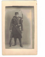 SOLDAT POILU GUERRE DE 1914 1918 SOLDAT EN TENUR HAVRESAC FUSIL LEBEL 97e REGIMENT NON ECRIT - War 1914-18