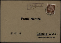 Dt. Reich Brief Landpoststempel Waltdorf Prusinowice über Neisse Nysa Schlesien - Storia Postale