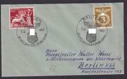 Bautzen Deutsches Reich Sachsen Brief SST WHW Sondermarke Deutsche Goldschmiede - Lettres & Documents