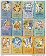 ISRAEL - Set Of 12 Cards, Zodiac, Used - Dierenriem