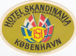 COPENAHNEN - KOBENHAVN  / Hotel Skandinavia- Adesivo _ 11 X 8 Cm - Publicités