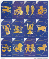 POLAND - Set Of 12 Cards, Zodiac, Used - Dierenriem